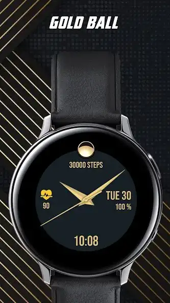 Play [DW] Gold Ball (Watch Face)  and enjoy [DW] Gold Ball (Watch Face) with UptoPlay